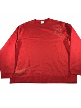 Nike Boston Red Sox Mens Crewneck Pullover Sweatshirt Size 3XL Double Sided